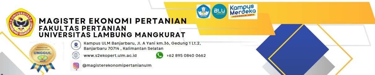 Magister Ekonomi Pertanian ULM